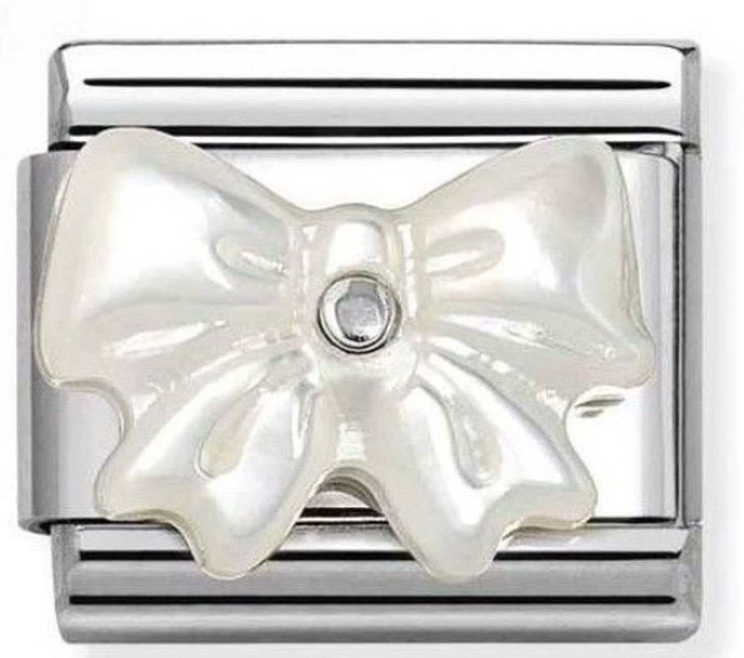 Charms Nomination Kokarda z masy perłowej Link srebro 925 330509 20.jpg